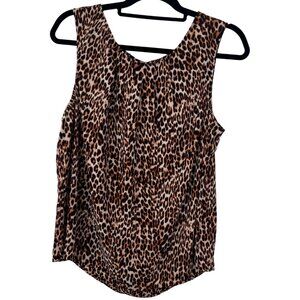 Worthington Leopard Print Blouse - Size XL